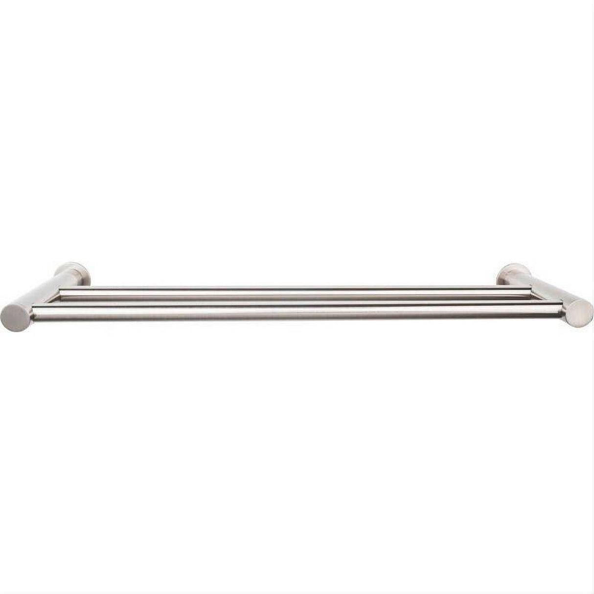 Top Knobs HOP7BSN HOP7 Hopewell Bath Towel Bar 18 Inch Double Brushed Satin Nickel