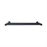 Top Knobs HOP9BLK HOP9 Hopewell Bath Towel Bar 24" Double Flat Black