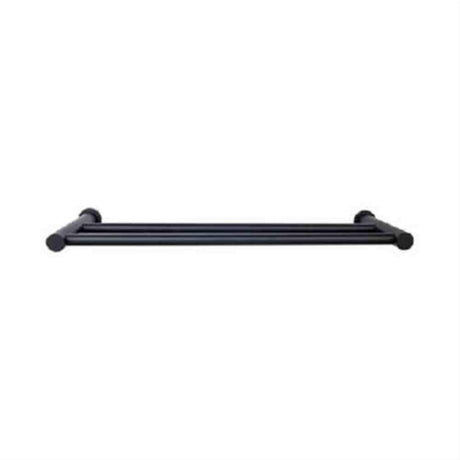 Top Knobs HOP9BLK HOP9 Hopewell Bath Towel Bar 24" Double Flat Black