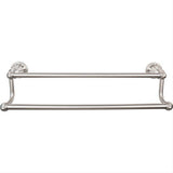 Top Knobs HUD11BSN HUD11 Hudson Bath Towel Bar 30 Inch Double Brushed Satin Nickel