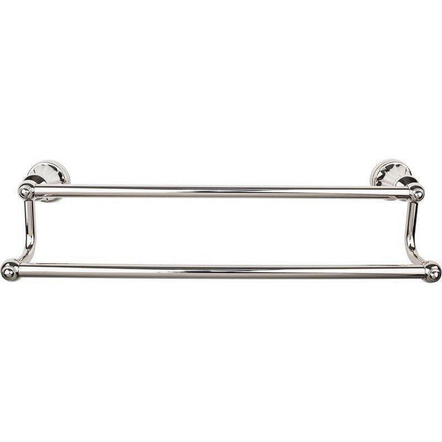 Top Knobs HUD11PN HUD11 Hudson Bath Towel Bar 30 Inch Double Polished Nickel