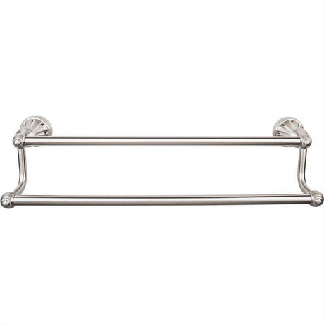 Top Knobs HUD7BSN HUD7 Hudson Bath Towel Bar 18 Inch Double Brushed Satin Nickel