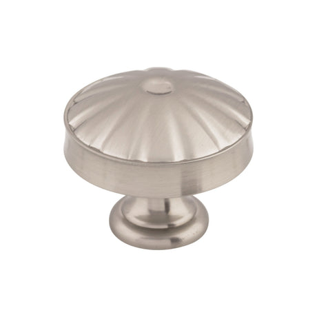 Top Knobs M1609 Hudson 1 1/4" Diameter Round Knob Brushed Satin Nickel