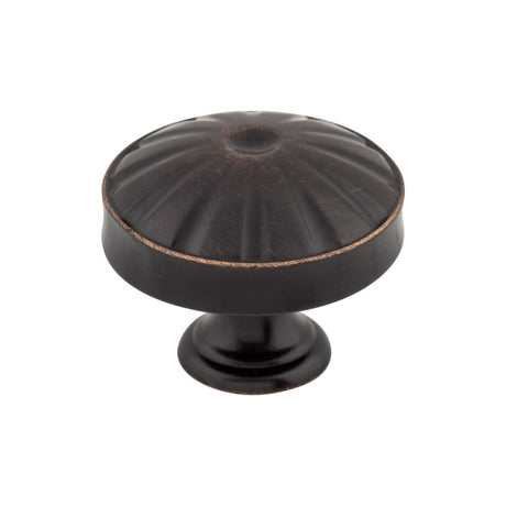 Top Knobs M1608 Hudson 1 1/4" Diameter Round Knob Tuscan Bronze