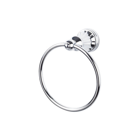 Top Knobs HUD5PC TOP BATH (R) Hudson Bath Towel Ring Polished Chrome
