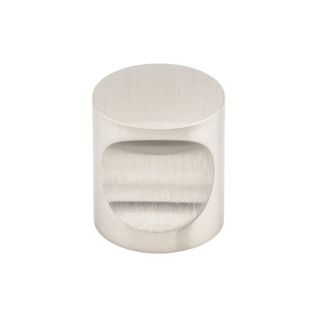 Top Knobs SS22 Indent 1" Diameter Round Knob Stainless Steel