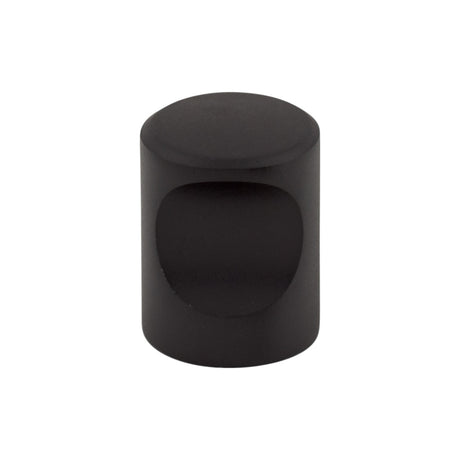 Top Knobs M581 Indent 3/4" Diameter Round Knob Flat Black