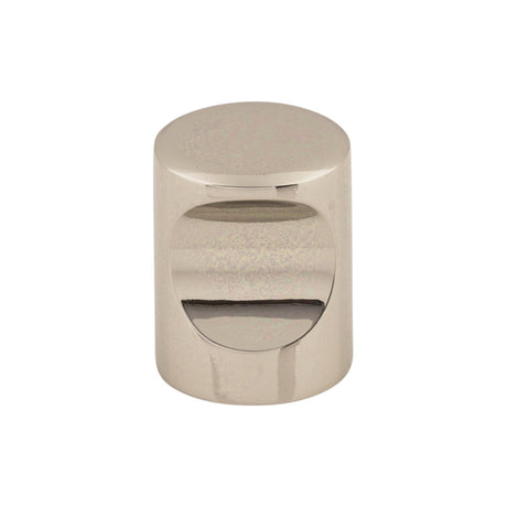 Top Knobs M1600 Indent 3/4" Diameter Round Knob Polished Nickel