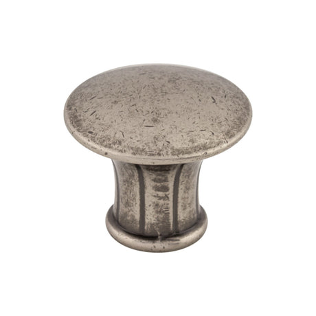 Top Knobs M911 Lund 1 1/4" Diameter Round Knob Pewter Antique