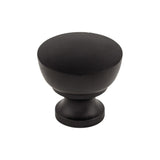 Top Knobs M1120 Bergen 1 1/4" Diameter Round Knob Flat Black