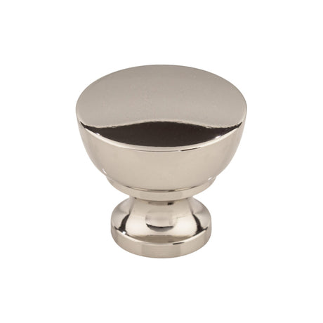 Top Knobs M1321 Bergen 1 1/4" Diameter Round Knob Polished Nickel
