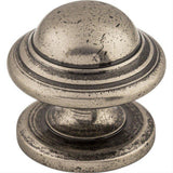 Top Knobs M10 Empress 1 3/8" Diameter Mushroom Cabinet Knob Pewter Antique