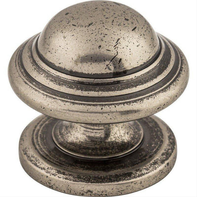 Top Knobs M10 Empress 1 3/8" Diameter Mushroom Cabinet Knob Pewter Antique
