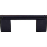 Top Knobs M1054 Princetonian Bar Cabinet Pull 3" Center to Center Flat Black