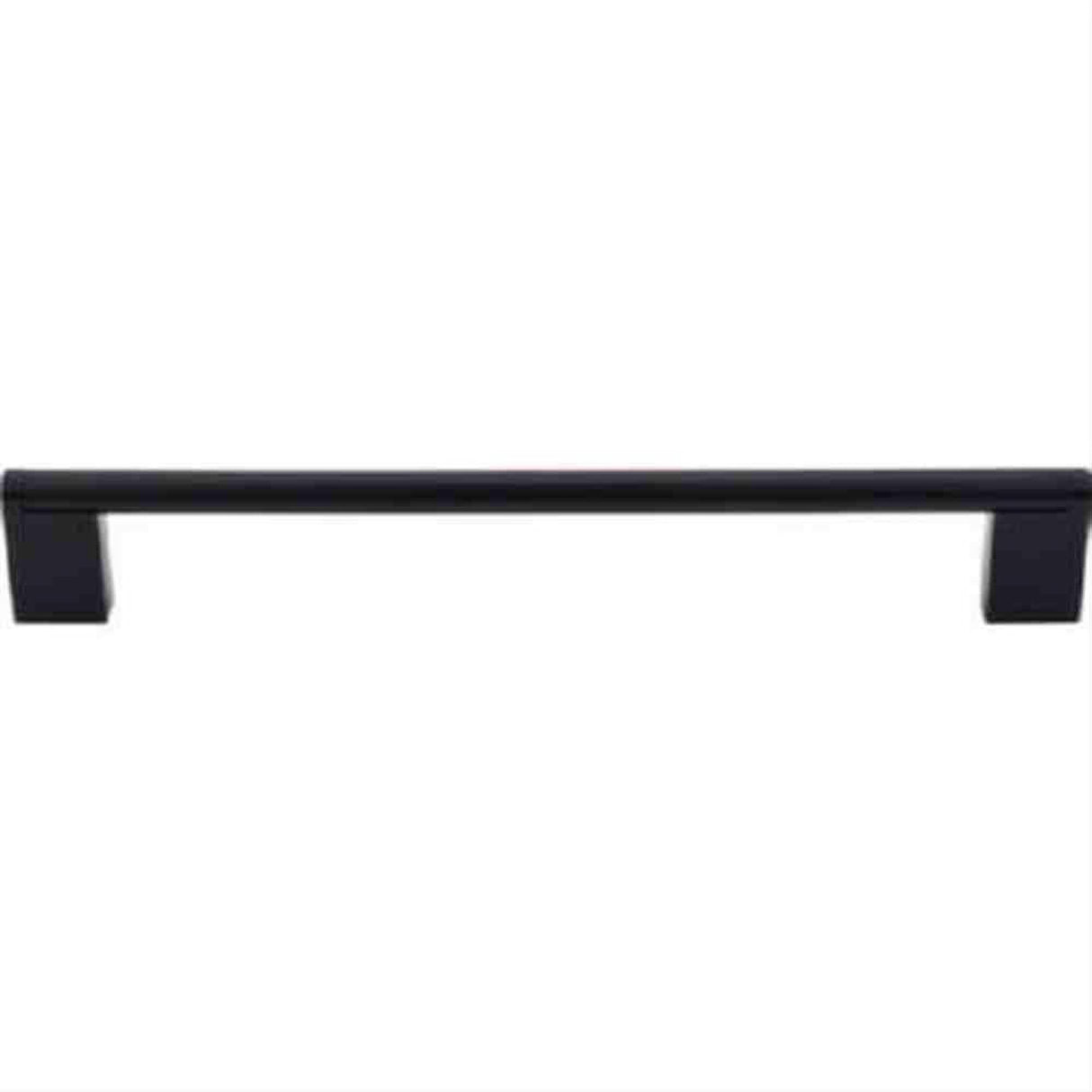 Top Knobs M1058 Princetonian Bar Cabinet Pull 8-13/16" Center to Center Flat Black