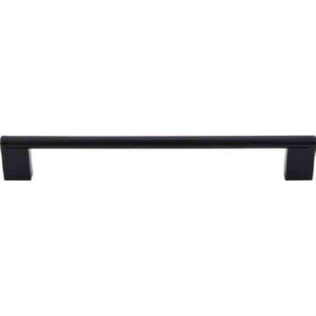 Top Knobs M1058 Princetonian Bar Cabinet Pull 8-13/16" Center to Center Flat Black