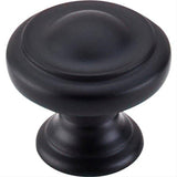 Top Knobs M1117 M1 Dome 1 1/8" Diameter Mushroom Cabinet Knob Flat Black