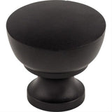 Top Knobs M1120 M1 Bergen 1 1/4" Diameter Mushroom Cabinet Knob Flat Black