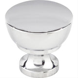 Top Knobs M1121 M1 Bergen 1 1/4" Diameter Mushroom Cabinet Knob Polished Chrome