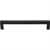 Top Knobs M1156 Square Bar Cabinet Pull 6-5/16" Center to Center Flat Black