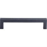 Top Knobs M1159 Square Bar 5 1/16" Center to Center Bar Pull Flat Black