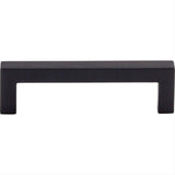 Top Knobs M1162 Square Bar 3 3/4" Center to Center Bar Pull Flat Black