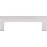 Top Knobs M1163 Square Bar 3 3/4" Center to Center Bar Pull Polished Chrome