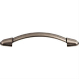 Top Knobs M1205 Buckle 5 1/16" Center to Center Arched Cabinet Pull Pewter Antique