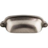 Top Knobs M1211 Charlotte 2 9/16" Center to Center Cup Pull Pewter Antique
