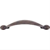 Top Knobs M1237 Angle Cabinet Pull 3-3/4" Center to Center Patina Rouge