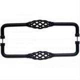 Top Knobs M1243-12 PAIR Birdcage Door Pull Back to Back 12" Center to Center Patina Black