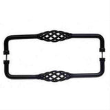 Top Knobs M1243-18 pair M124-18 Pair Birdcage Door Pull Back to Back 18" Center to Center Patina Black