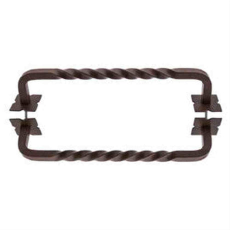 Top Knobs M1245-12 Twist Cabinet Pull / Appliance Pull 12" Center to Center Patina Rouge