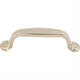 Top Knobs M1261 Trunk 3 3/4" Center to Center Cabinet Pull Polished Nickel