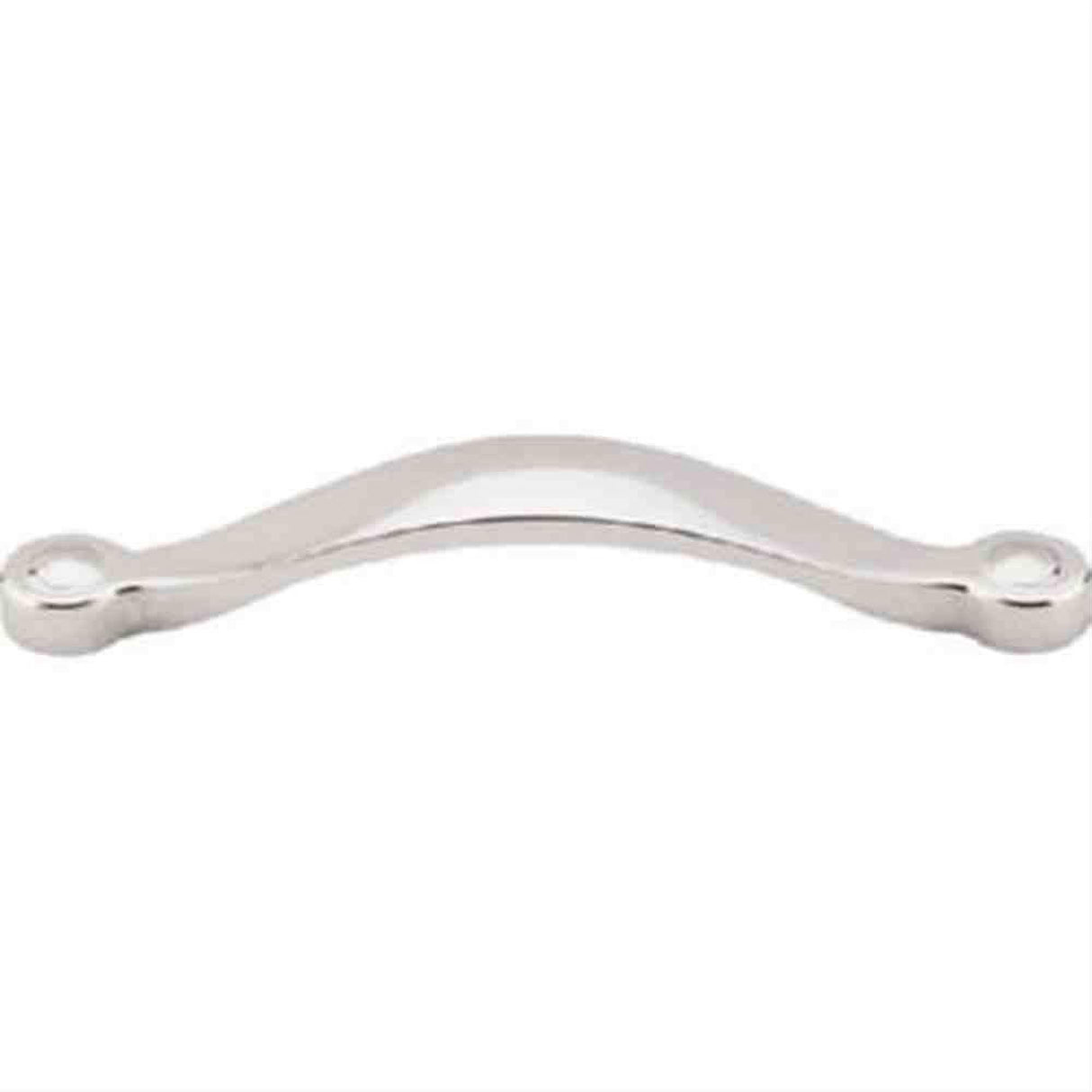 Top Knobs M1263 Saddle Cabinet Pull 5-1/16" Center to Center Polished Nickel