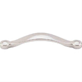 Top Knobs M1263 Saddle Cabinet Pull 5-1/16" Center to Center Polished Nickel