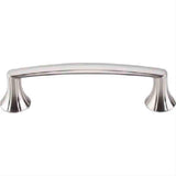 Top Knobs M1292 Rue Cabinet Pull 3-3/4" Center to Center Brushed Satin Nickel