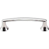 Top Knobs M1293 Rue Cabinet Pull 3-3/4" Center to Center Polished Nickel