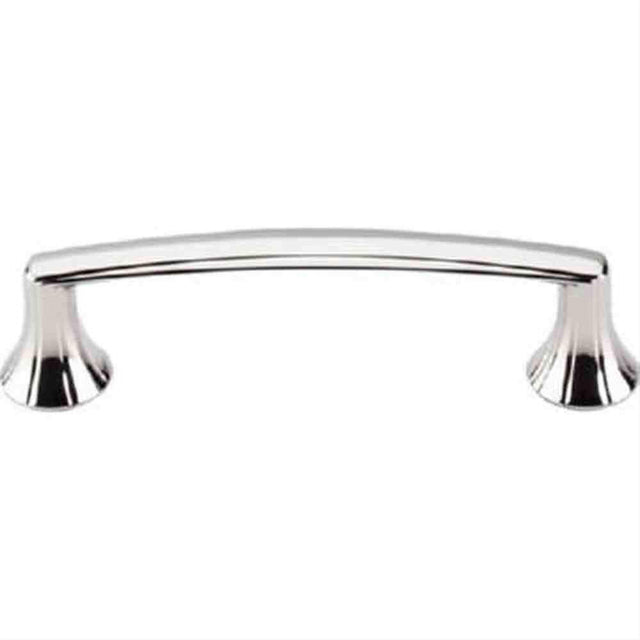 Top Knobs M1293 Rue Cabinet Pull 3-3/4" Center to Center Polished Nickel