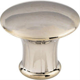 Top Knobs M1307 Lund 1 1/4" Diameter Mushroom Cabinet Knob Polished Nickel