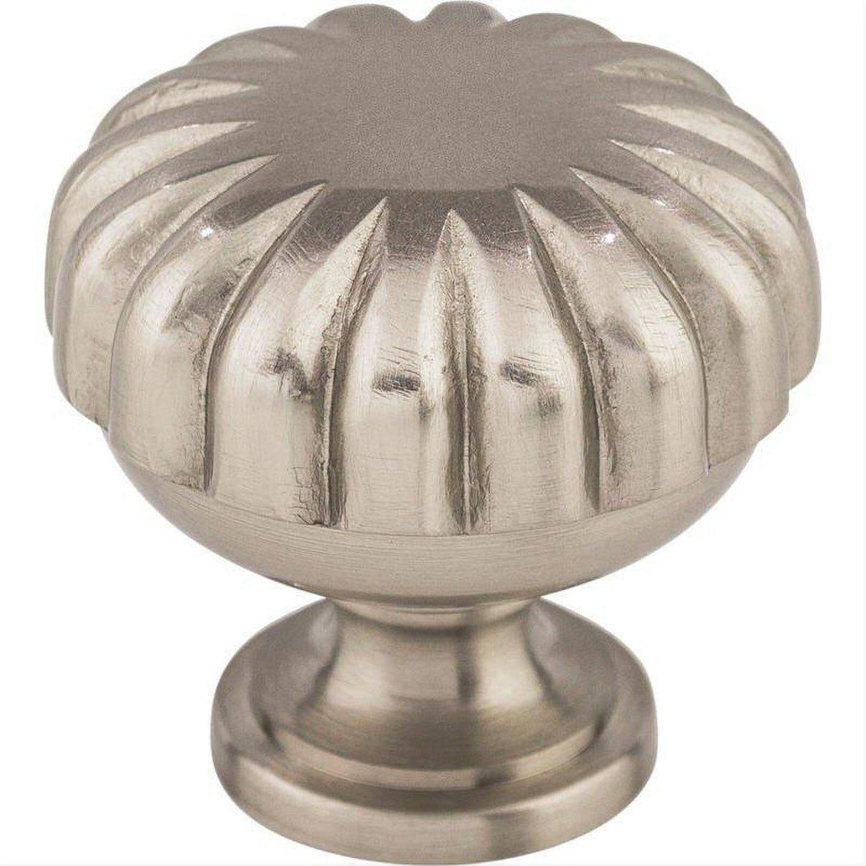 Top Knobs M1318 Melon 1 1/4" Diameter Mushroom Cabinet Knob Brushed Satin Nickel