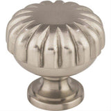 Top Knobs M1318 Melon 1 1/4" Diameter Mushroom Cabinet Knob Brushed Satin Nickel