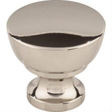 Top Knobs M1321 M1 Bergen 1 1/4" Diameter Mushroom Cabinet Knob Polished Nickel