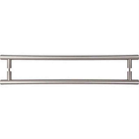 Top Knobs M1331-18 PAIR Hopewell Door Pull Back to Back 18" Center to Center Brushed Satin Nickel