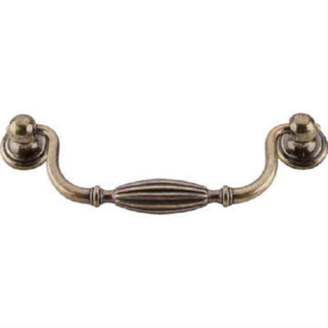 Top Knobs M135 Tuscany Small Drop Cabinet Pull 5-1/16" Center to Center German Bronze