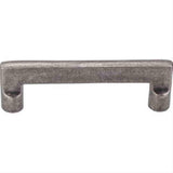 Top Knobs M1360 M1361 Aspen Flat Sided Cabinet Pull 4" Center to Center Silicon Bronze Light