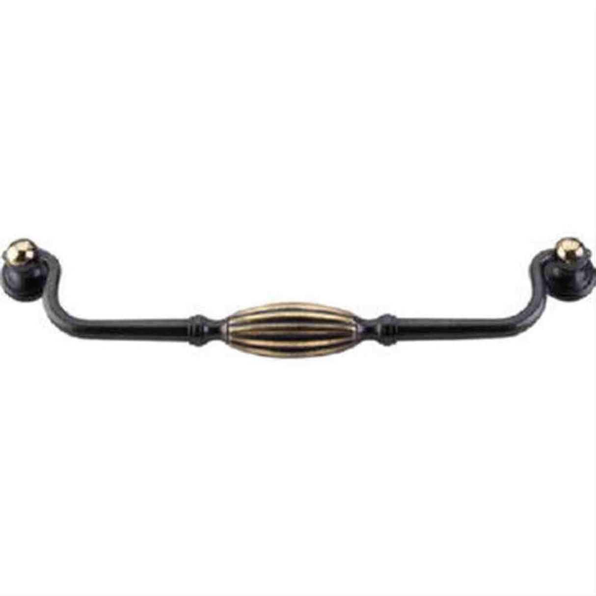 Top Knobs M141 Tuscany Large Drop Cabinet Pull 8-13/16" Center to Center Dark Antique Brass