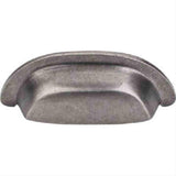 Top Knobs M1410 Aspen Cup Pull 3" Center to Center Silicon Bronze Light