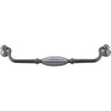 Top Knobs M142 Tuscany Large Drop Cabinet Pull 8-13/16" Center to Center Pewter Light