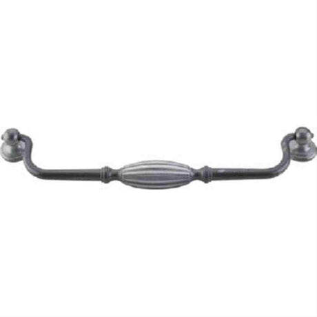 Top Knobs M142 Tuscany Large Drop Cabinet Pull 8-13/16" Center to Center Pewter Light